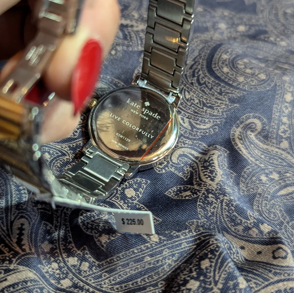 Kate Spade Two Tone Mani Pedi Sign Watch - Picture 6 of 7